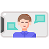 ícono de profesor de inglés para empresas