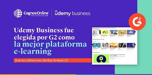 Udemy Business se posiciona como la mejor plataforma en línea, según G2 Grid©